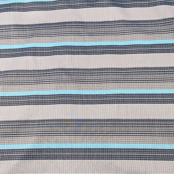 SwissTech Men’s Small Gray Blue Stripe Button Down Shirt - Picture 2 of 8